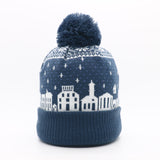 Main Street: Nantucket Winter Hat (Navy with White)