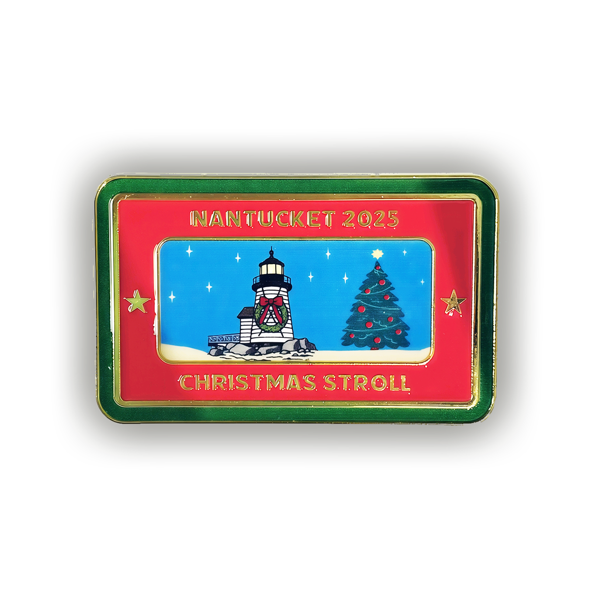 Nantucket 2025 Christmas Stroll Pin
