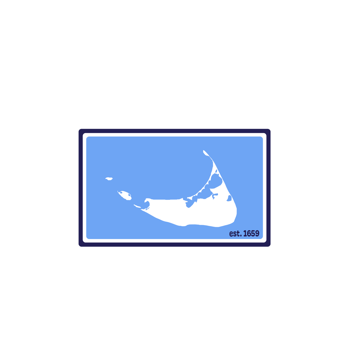 Nantucket Island Velcro Patch (Maggie Blue)