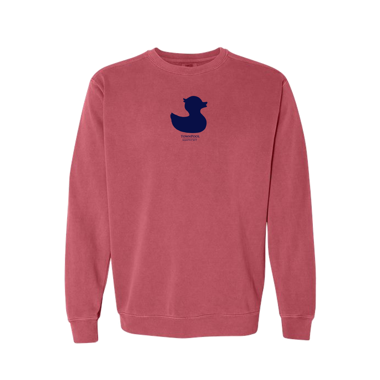 Townpool Nantucket Red Duck Crewneck (Nantucket Red, Navy)
