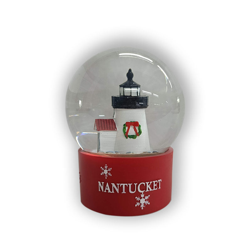 Nantucket Brant Point Snow Globe