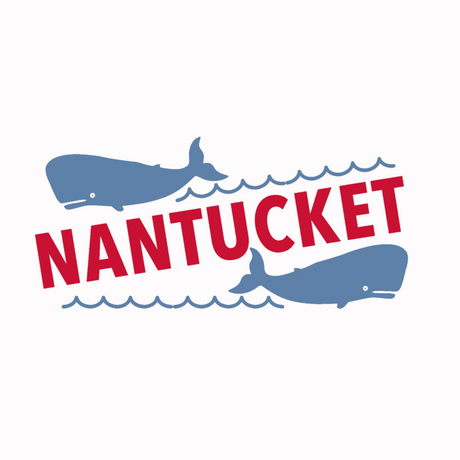 White Nantucket Whale Hat with Rope (White/White)