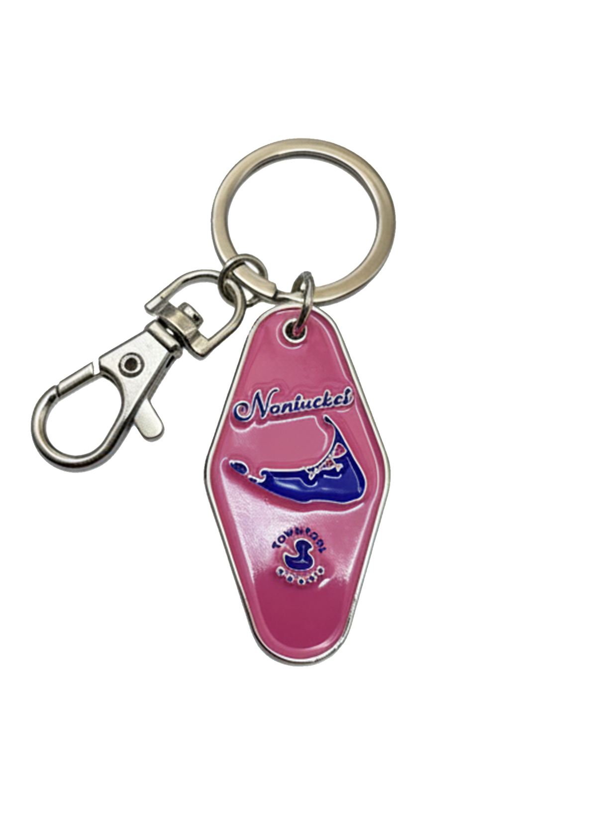 Nantucket Red - Safe in the Harbor - Keychain (Metal)