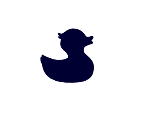 Townpool Navy Duck Trucker Hat (White, White)