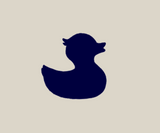 Townpool Navy Duck Hat with Red Rope (Ivory, White)