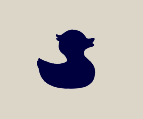 Townpool Navy Duck Hat with Red Rope (Ivory, White)