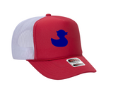 TownPool  Navy Duck Red Trucker Hat (Red, White)