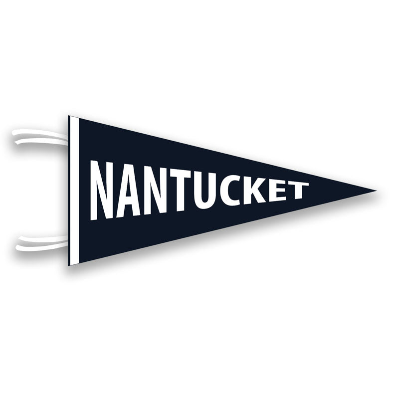Navy Nantucket Pennant  (Navy, White)