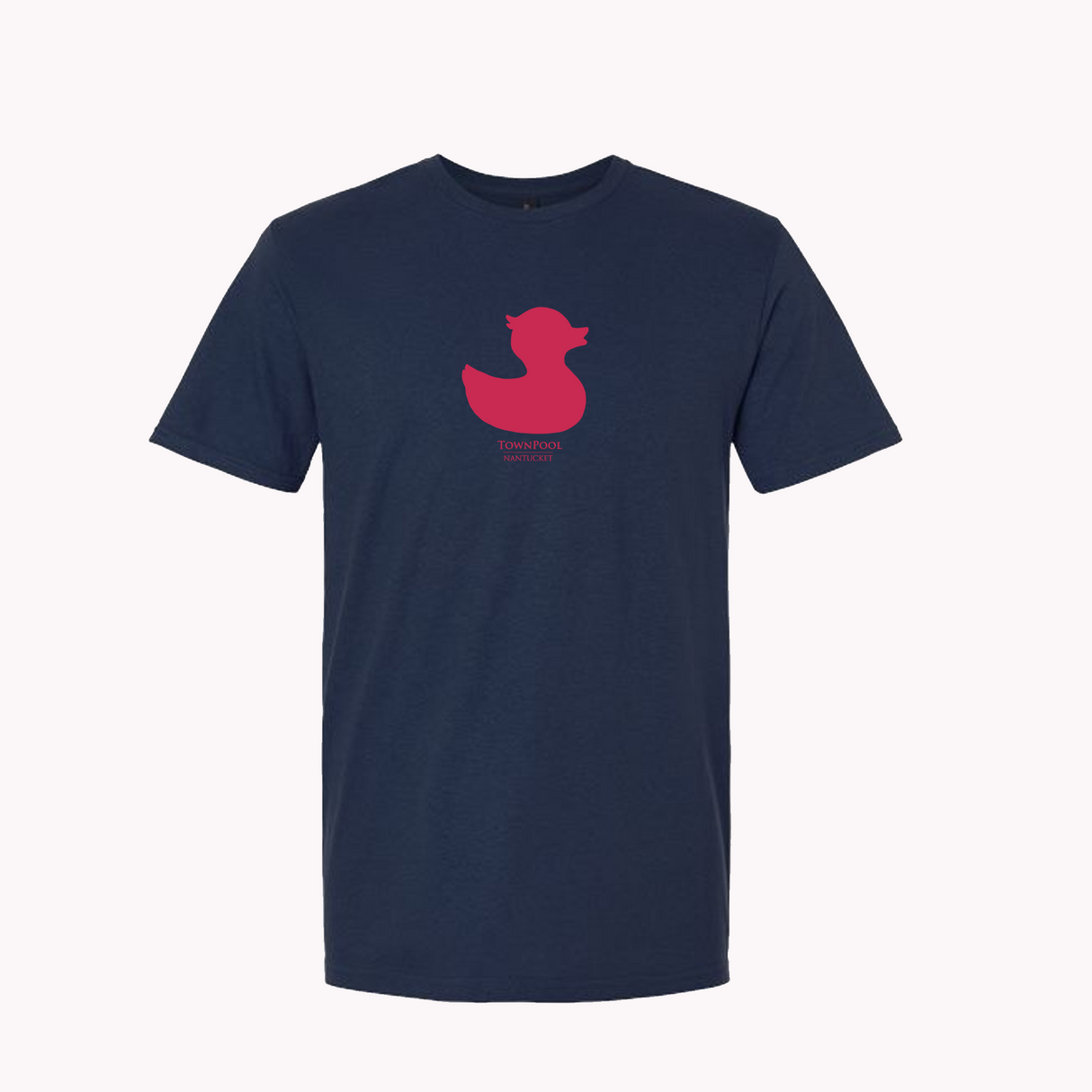 Duck Short Sleeve Tee Shirt (Navy, Red)