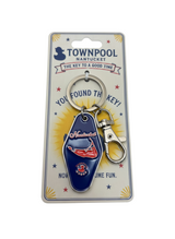 Navy - Be Curious, Not Judgmental Keychain (Orange)