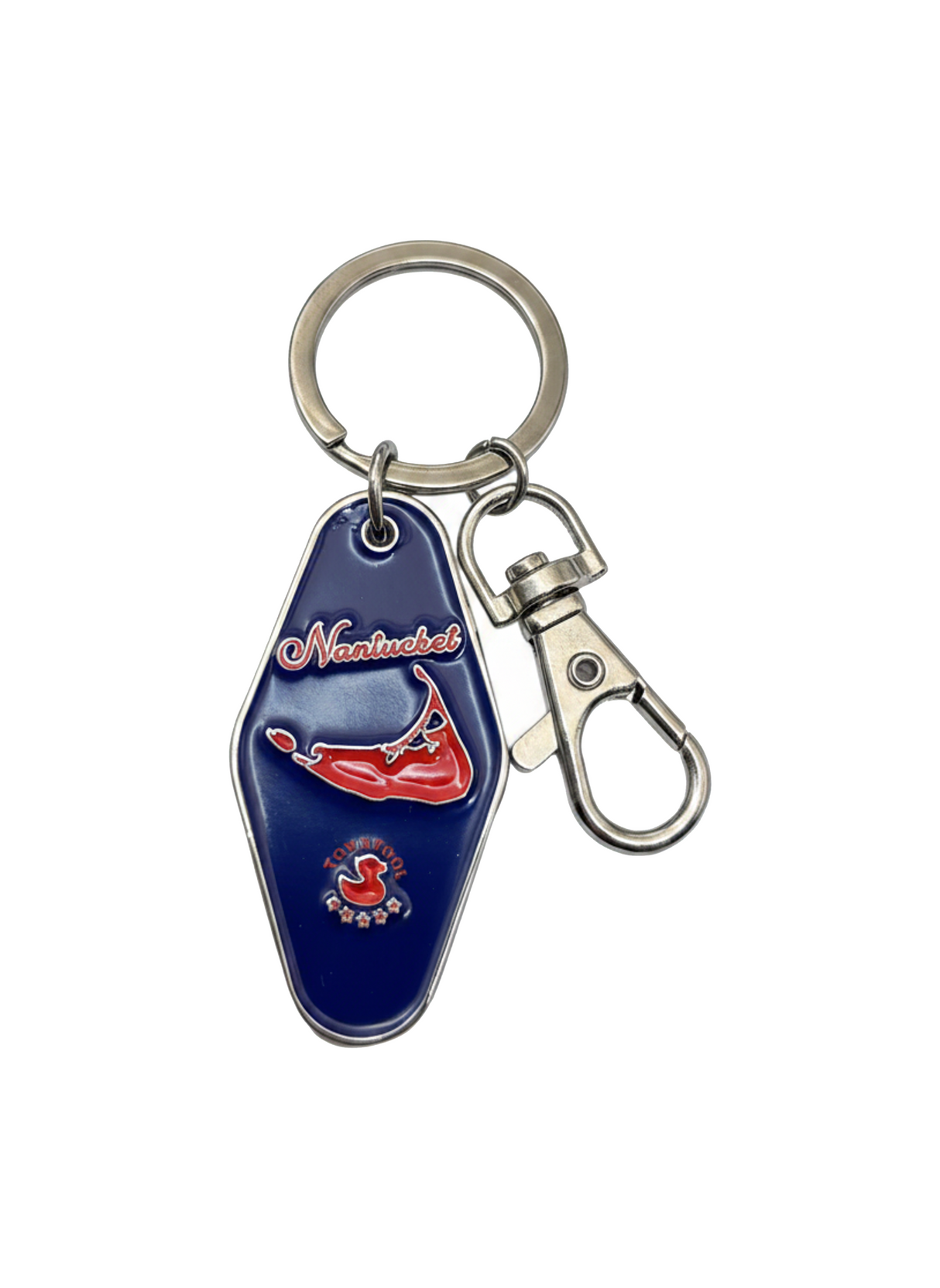 Navy - Be Curious, Not Judgmental Keychain (Orange)
