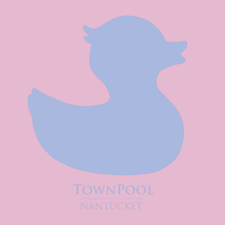 TownPool  Duck Short Sleeve Tee Shirt (Purple, Maggie Blue)
