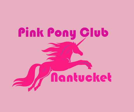 Pink Pony Club Nantucket on Trucker Hat (Pink, Pink)