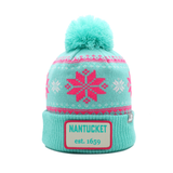 Pacific: Nantucket Winter Hat (Sea Foam Green with Stripes)