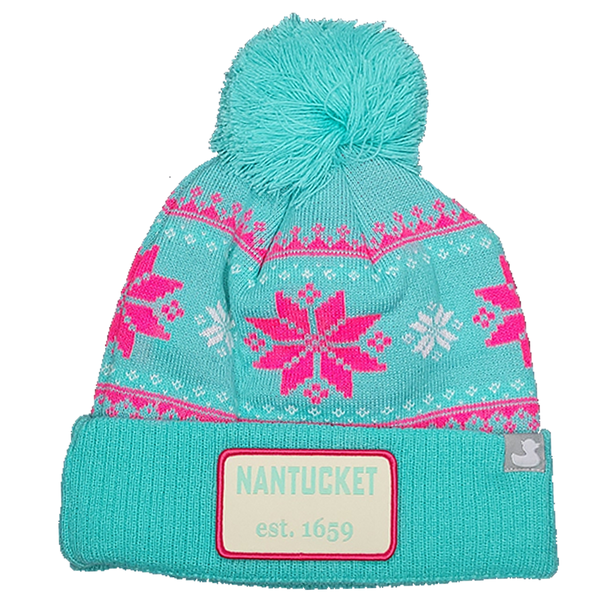 Pacific: Nantucket Winter Hat (Sea Foam Green with Stripes)