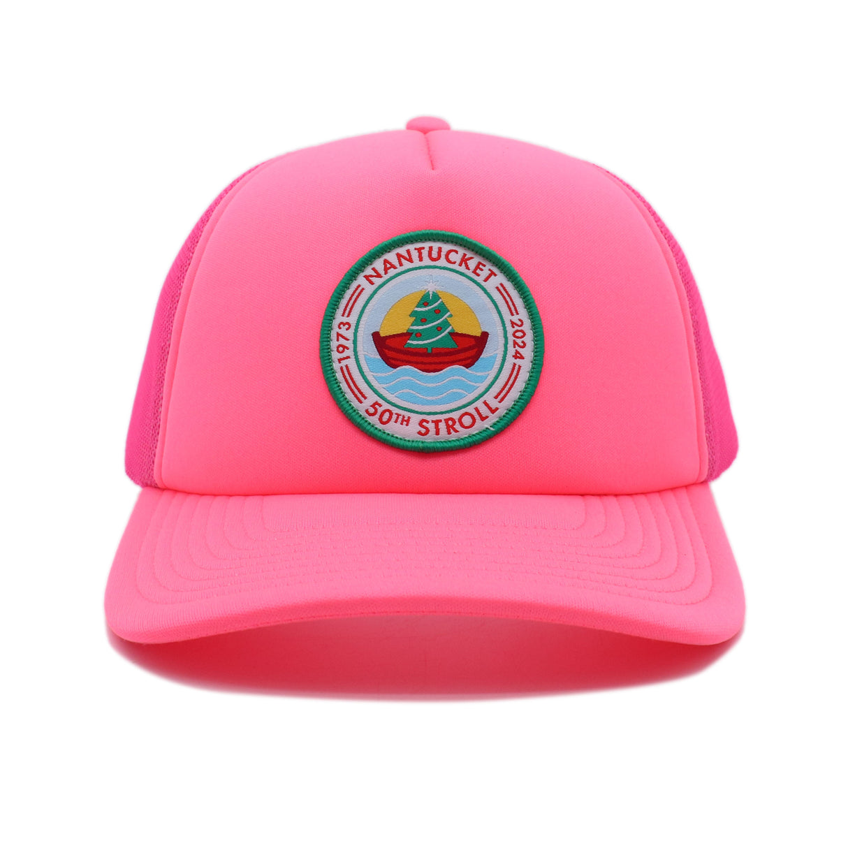 #413 50th Stroll Trucker Hat - Neon Pink