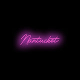 Pink Nantucket Neon Sign - Smaller