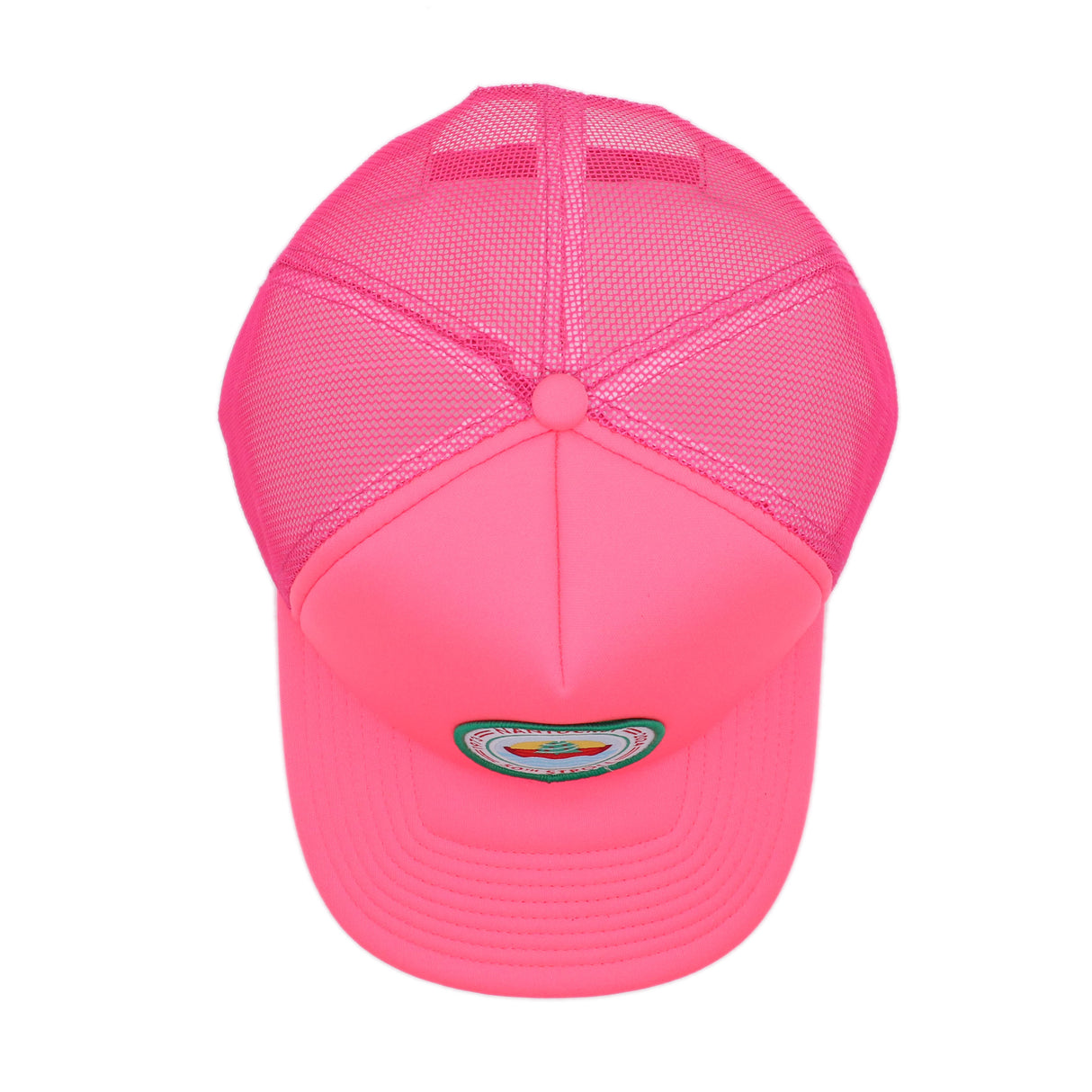 50th Stroll Trucker Hat - Neon Pink