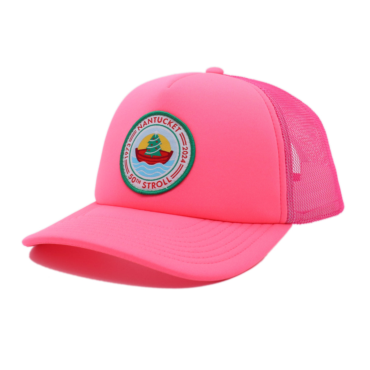 #413 50th Stroll Trucker Hat - Neon Pink