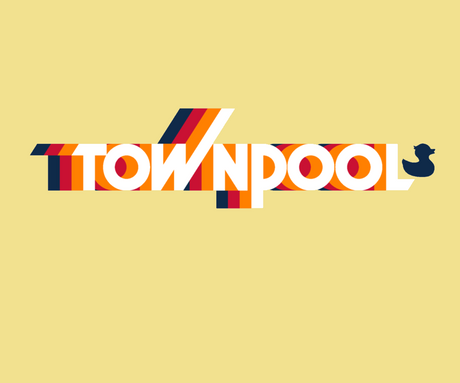 Townpool Yellow Retro Sweatshirt Youth  (Yellow, White)