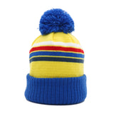 Sardines: Nantucket Winter Hat (Neon Yellow with Stripes)