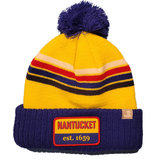 Sardines: Nantucket Winter Hat (Neon Yellow with Stripes)
