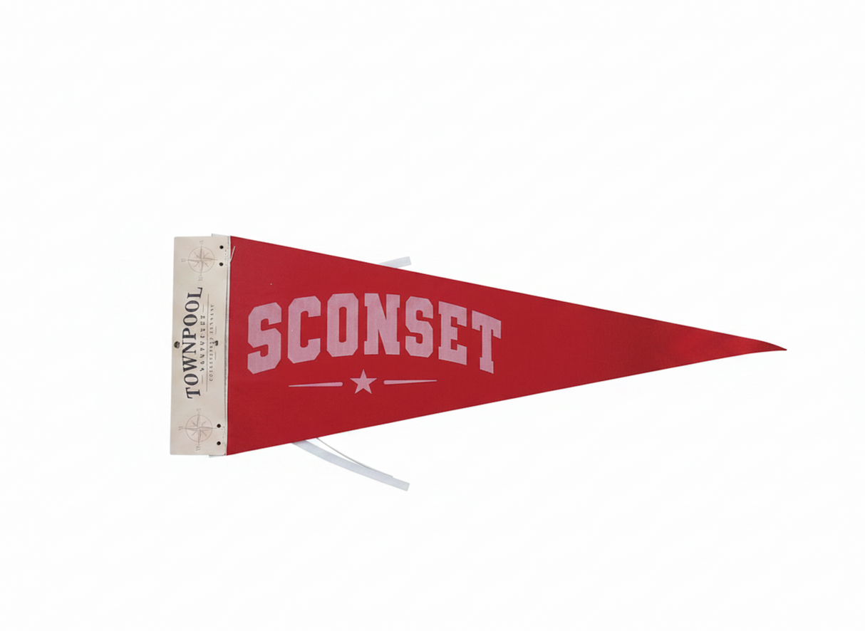 Sconset Pennant (White, Red)