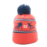 Surf to Ski: Nantucket Red Winter Hat (Nantucket Red with White)