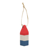 Buoy Ornament (Red, White, Blue)
