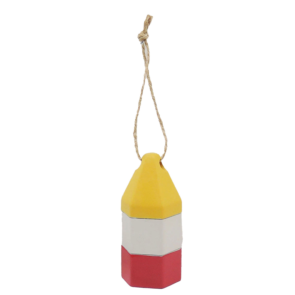 Buoy Ornament (Yellow, White, Pink)