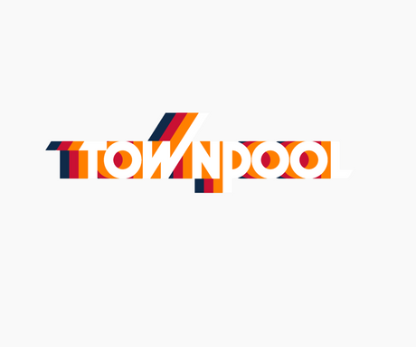 Townpool Retro Trucker Hat (Royal Blue, White)