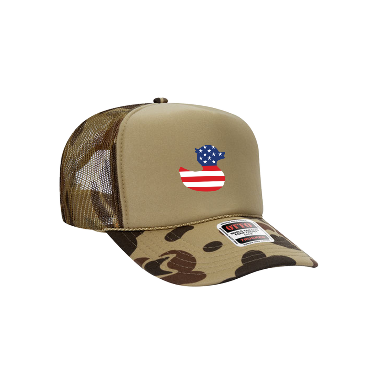 Duck USA Flag (Camo) Trucker Hat