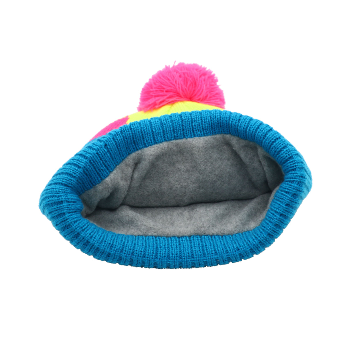 Vail: Nantucket Winter Hat (Neon Blue with Stripes)
