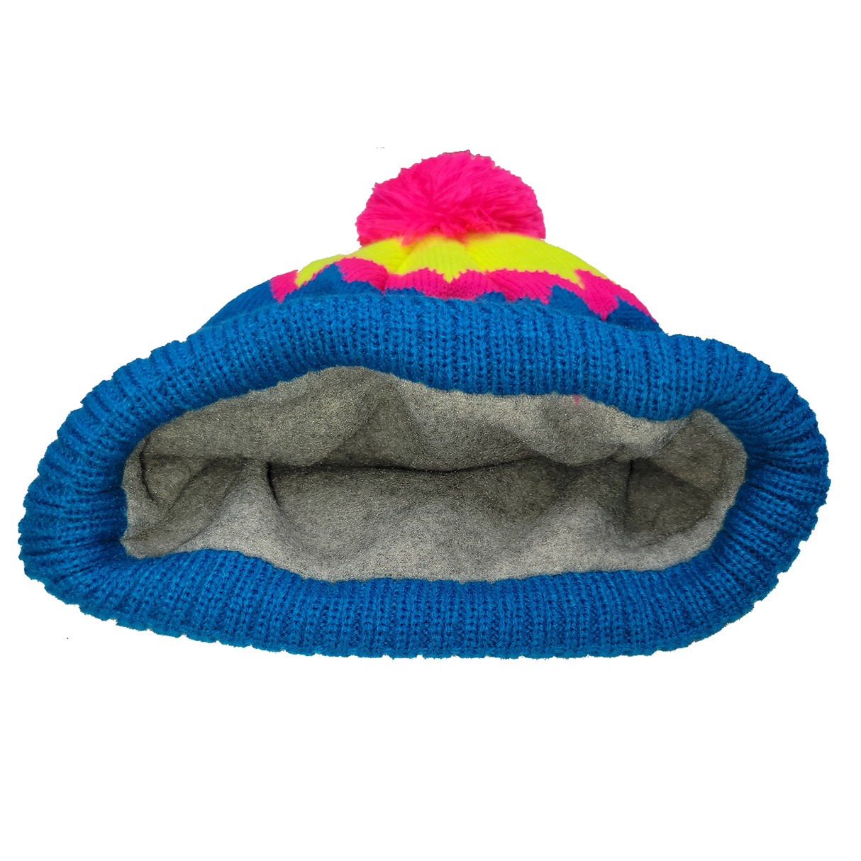 Vail: Nantucket Winter Hat (Neon Blue with Stripes)