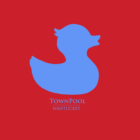 Townpool Duck Vintage Pink Hoodie Sweatshirt (Pink, Blue)