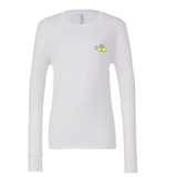 Children's White Nantucket Golf Long Sleeve Tee Shirt (White)