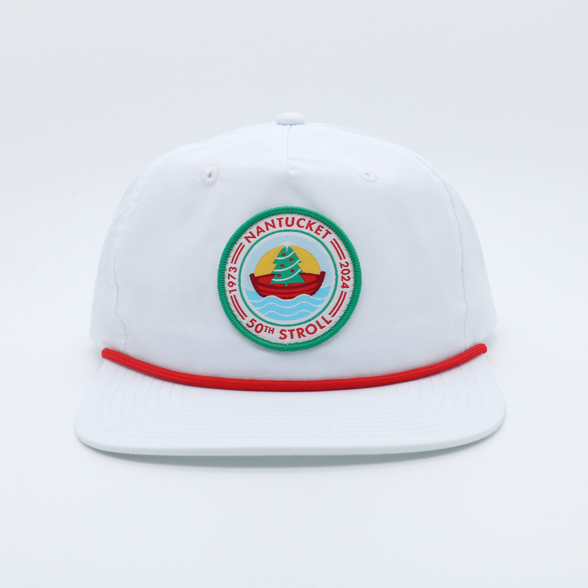 50th Stroll Rope Hat - White