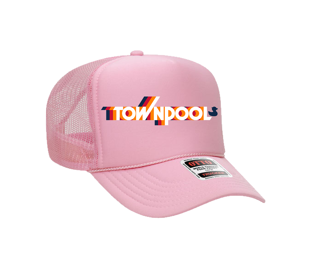 Townpool Retro Trucker Hat (Neon Pink, Neon Pink)
