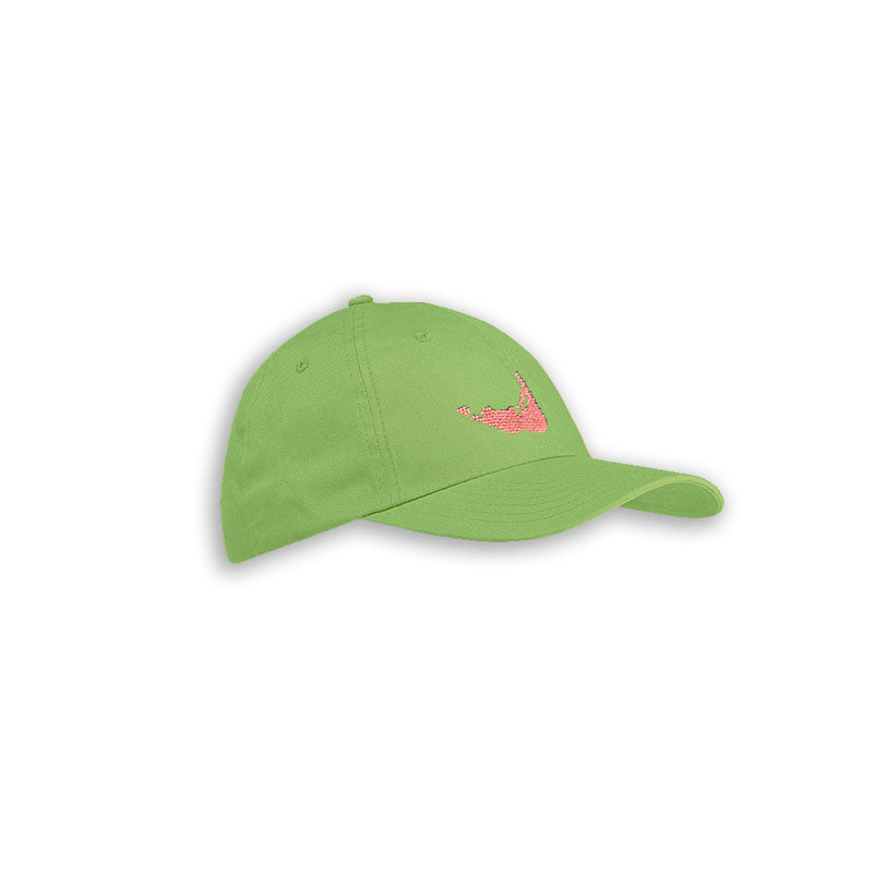 Children's Nantucket Needlepoint Green Hat