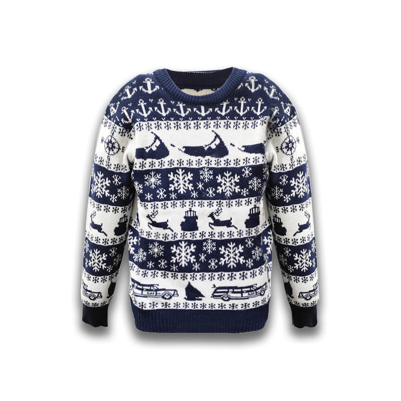 Youth Navy Christmas Sweater