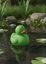 Green Rubber Duck