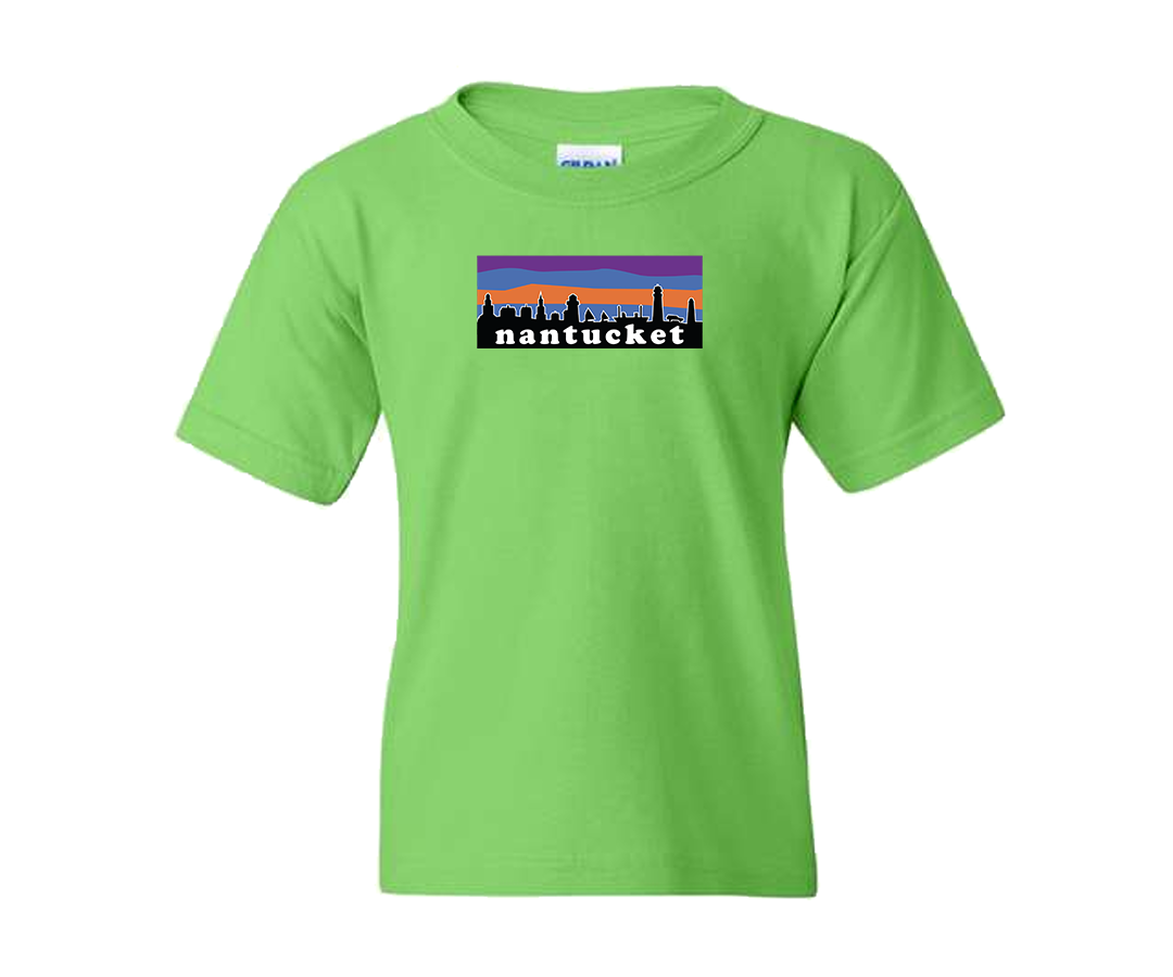Children's Skyline Lime Green Tee Shirt