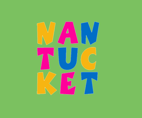Children's Nantucket Stacked Lime Tee Shirt
