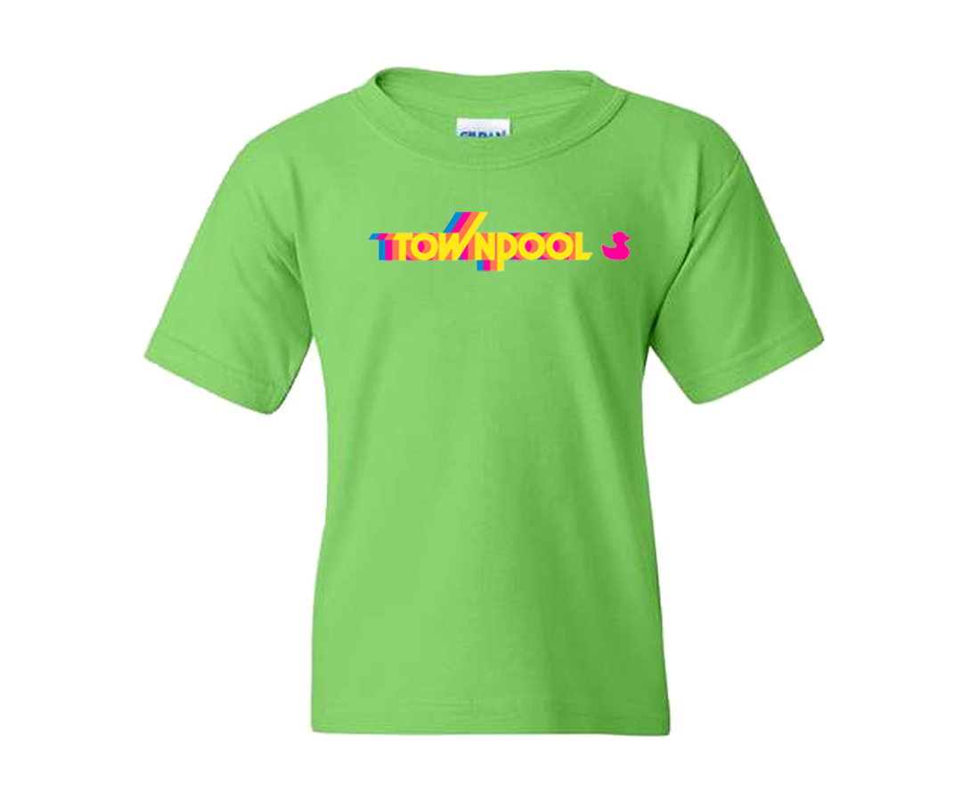 Youth Townpool Retro Lime Green Short Sleeve