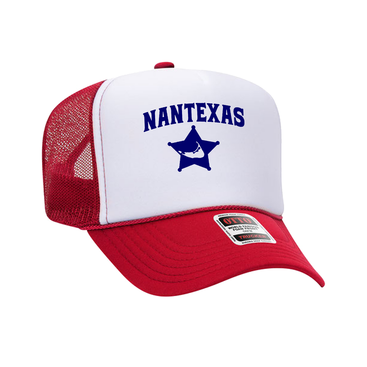 NanTEXAS Trucker Hat (White/Red/Navy)