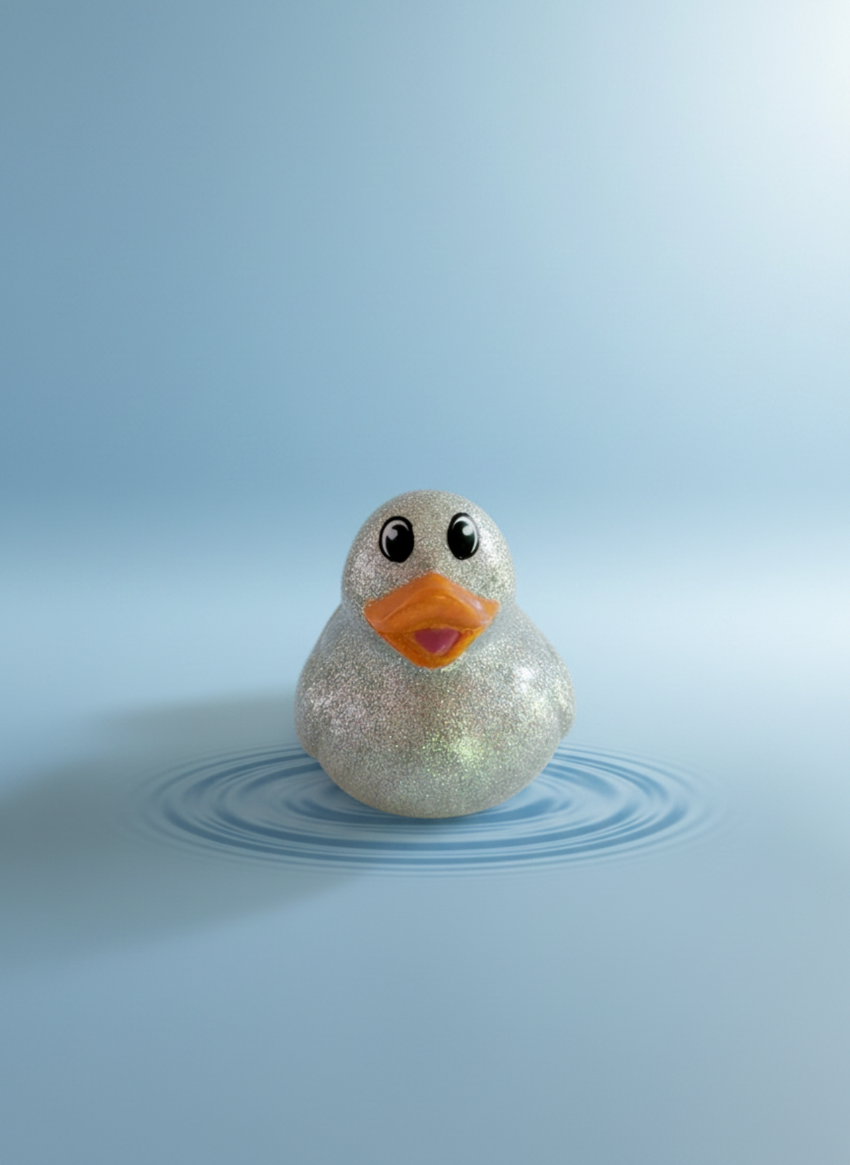 Glitter Duck Mini Ducks (Silver)