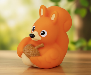 Squirrel Rubber Duck