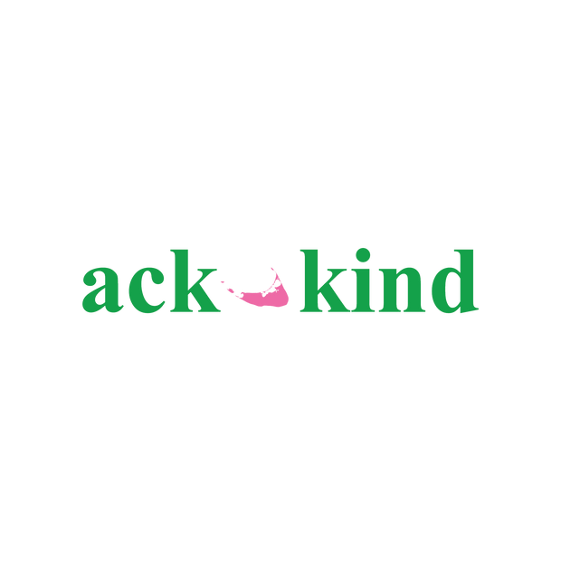 Ack Kind (Green Logo) White Long Sleeve Tee Shirt