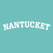 Nantucket Madaket Mint Long Sleeve Tee Shirt White Logo