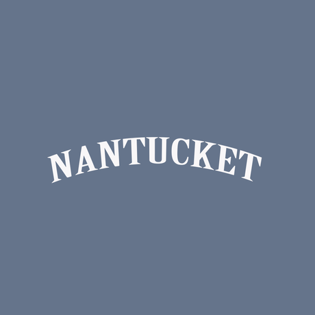 Nantucket Jean Blue Long Sleeve Tee Shirt White Logo